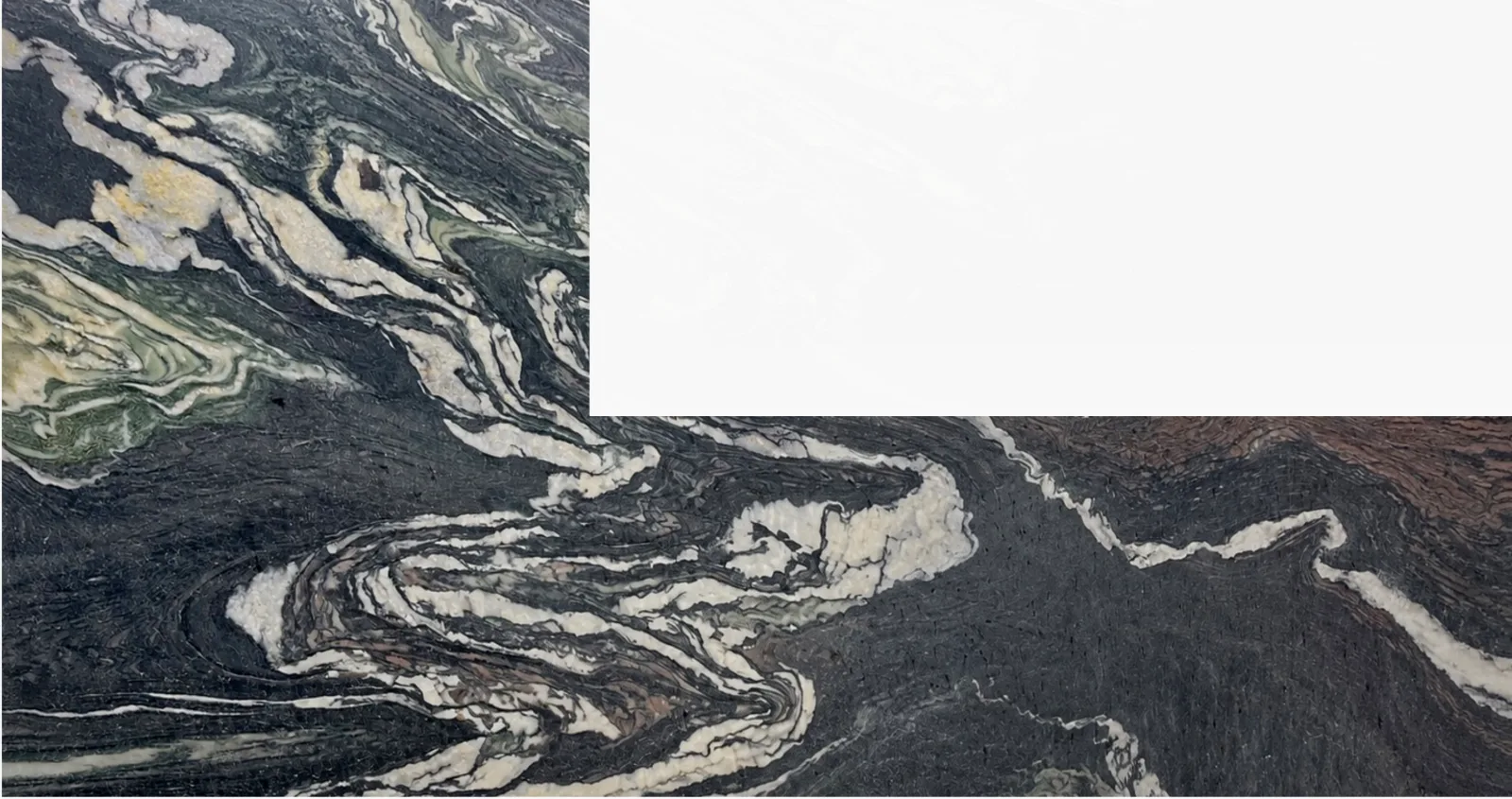 Cipollino Ondulato Quartzite Remnant in sun valley, Los Angeles