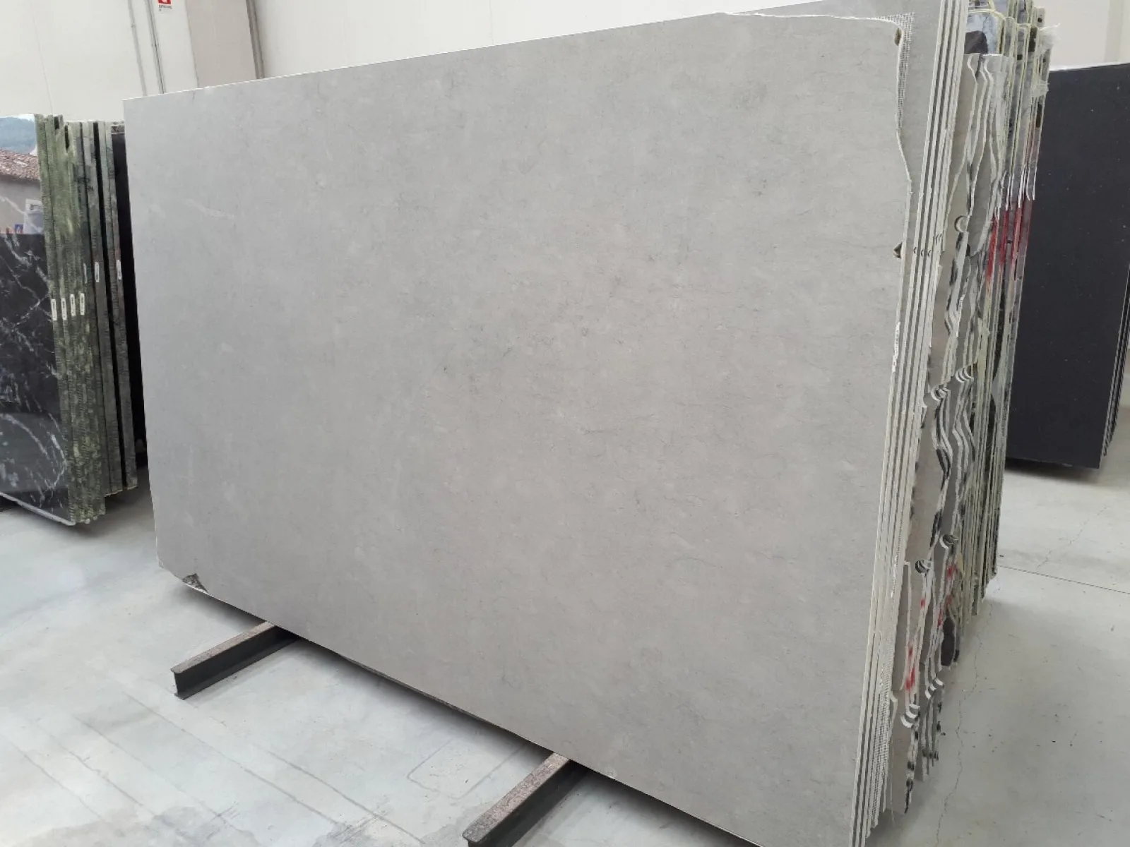 Smoky Gray Limestone Limestone slab available at Verified seller in Modul Marble