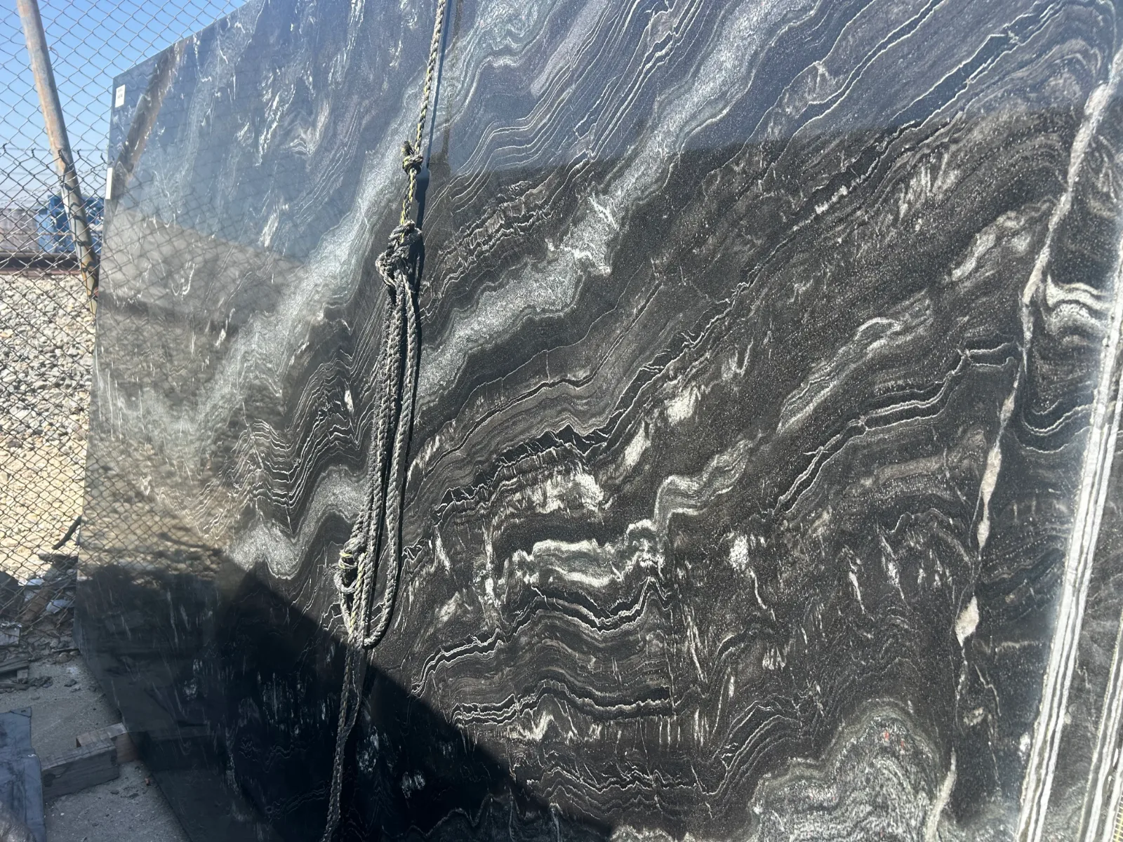 Agatha Black Quartzite Slab in North Hollywood, Los Angeles — view 2