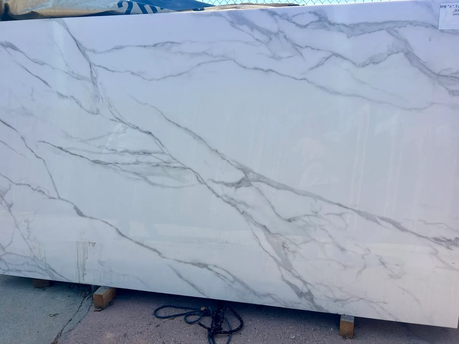 Nano Glass Calacatta Porcelain Slab in North Hollywood, Los Angeles — view 2