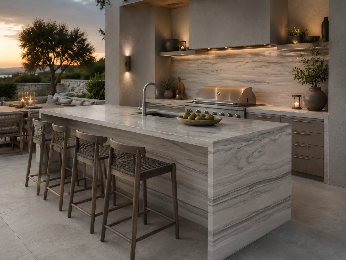 Athens Grey Marble — Outdoor Inspiration