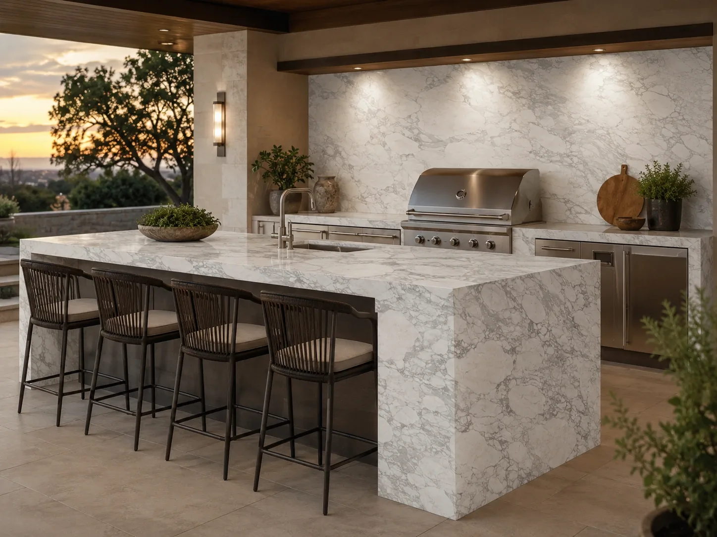 Calacatta Paonazzo Marble — Outdoor Inspiration