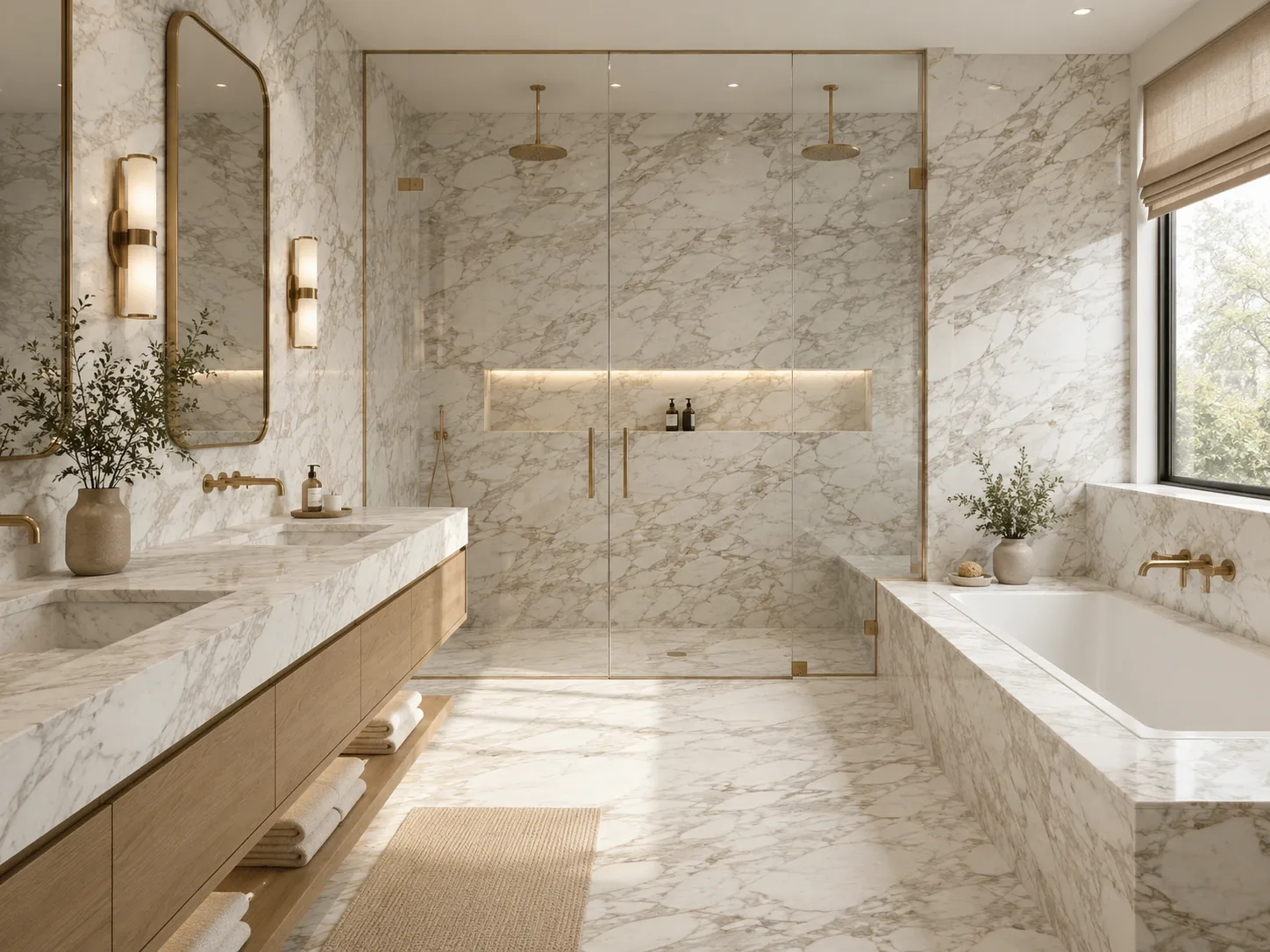 Calacatta Bluette Marble — Bathroom Inspiration