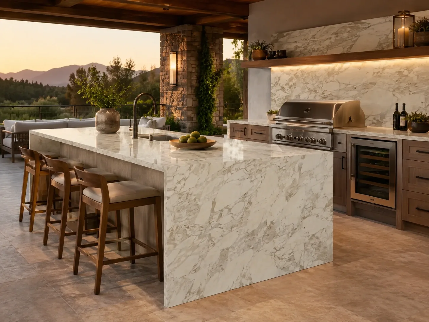 Calacatta Bluette Marble — Outdoor Inspiration