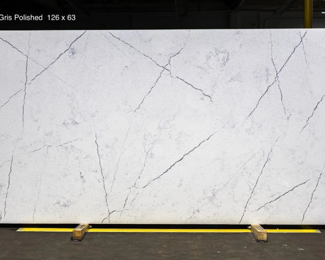 Calacatta Grey Vein Quartz Slab in Northridge, Los Angeles