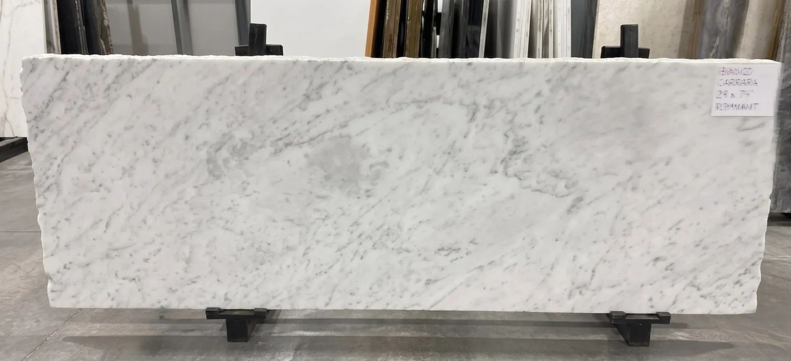 Bianco Carrara Marble Remnant in Sun Valley, Los Angeles