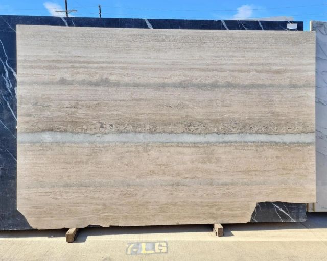 Roman Travertine/Vein Cut Travertine Slab in Sun Valley, Los Angeles