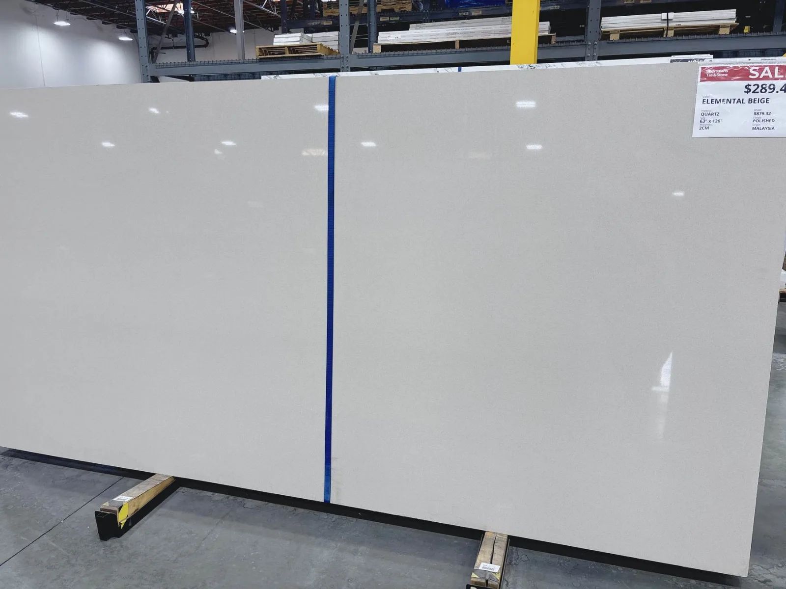 Elemental Beige Quartz Slab in Sylmar, Los Angeles