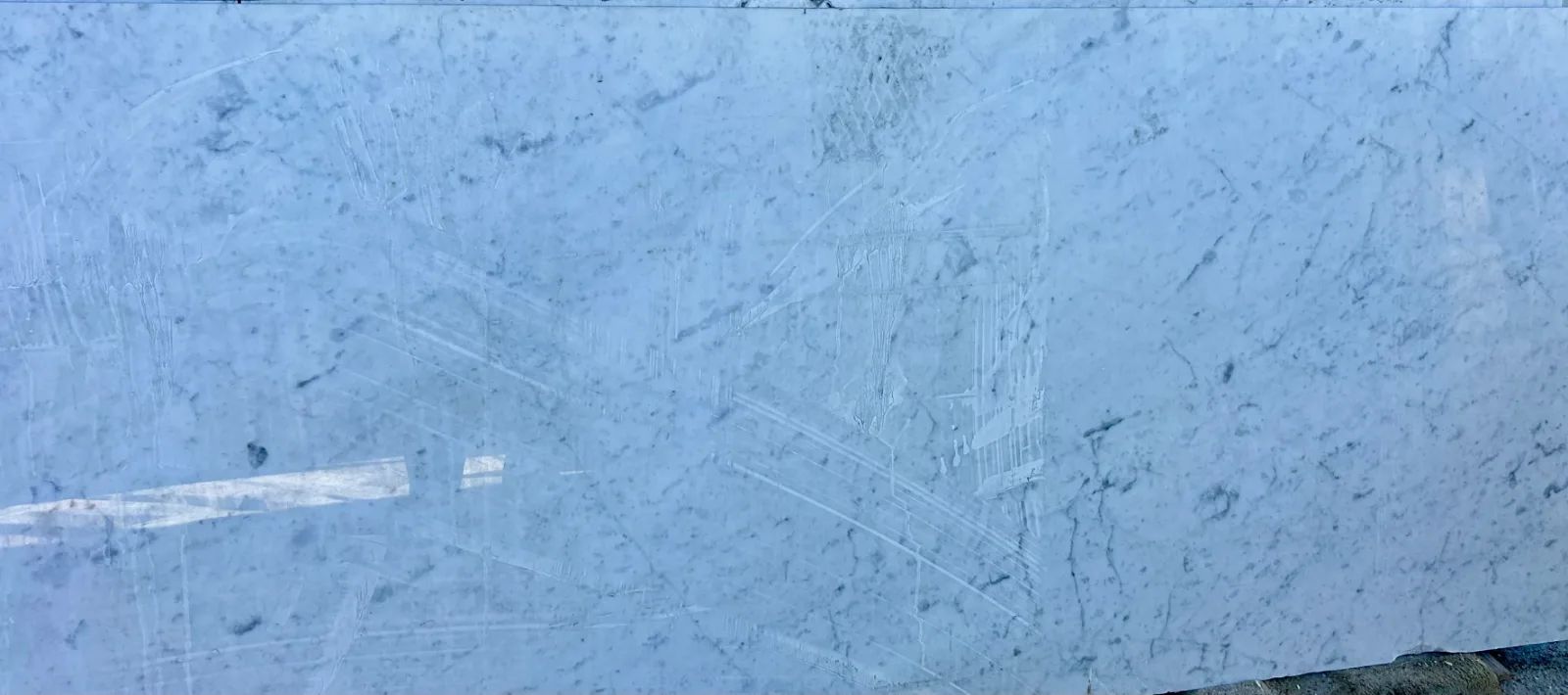 Bianco White Carrera Marble Remnant in Sun Valley, Los Angeles