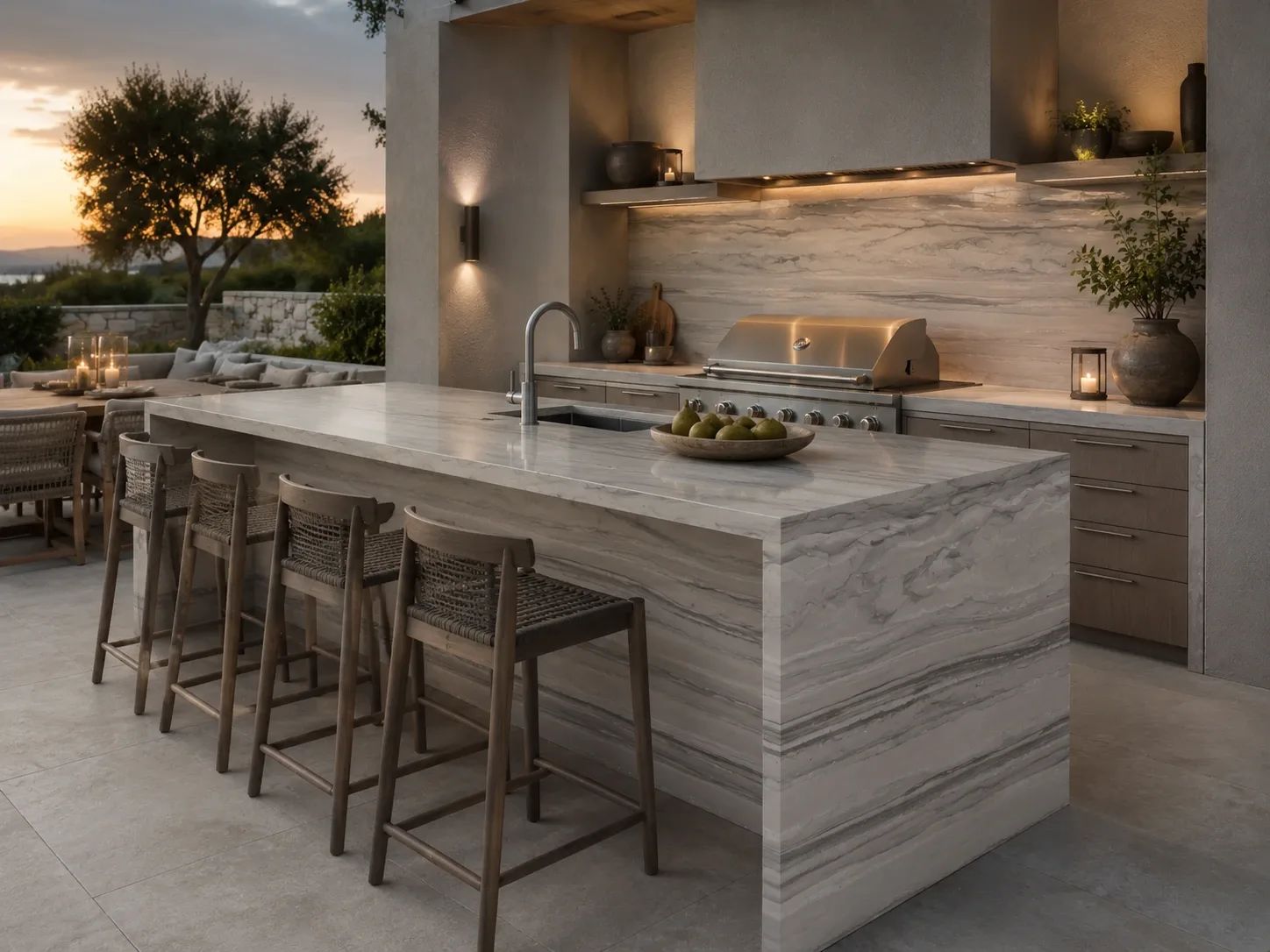 Athens Grey Marble — Outdoor Inspiration
