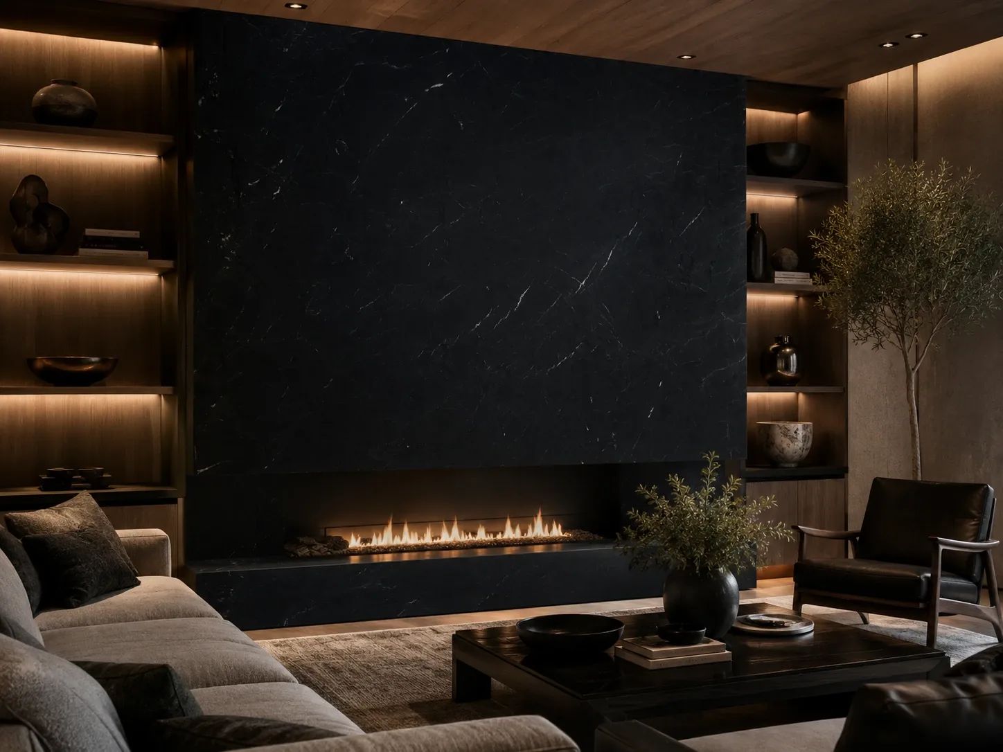 Saratoga Quartzite — Fireplace Inspiration