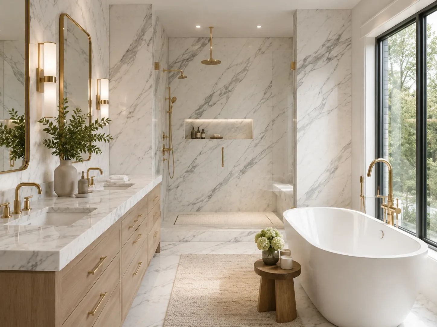 Calacatta Paonazzo Marble — Bathroom Inspiration