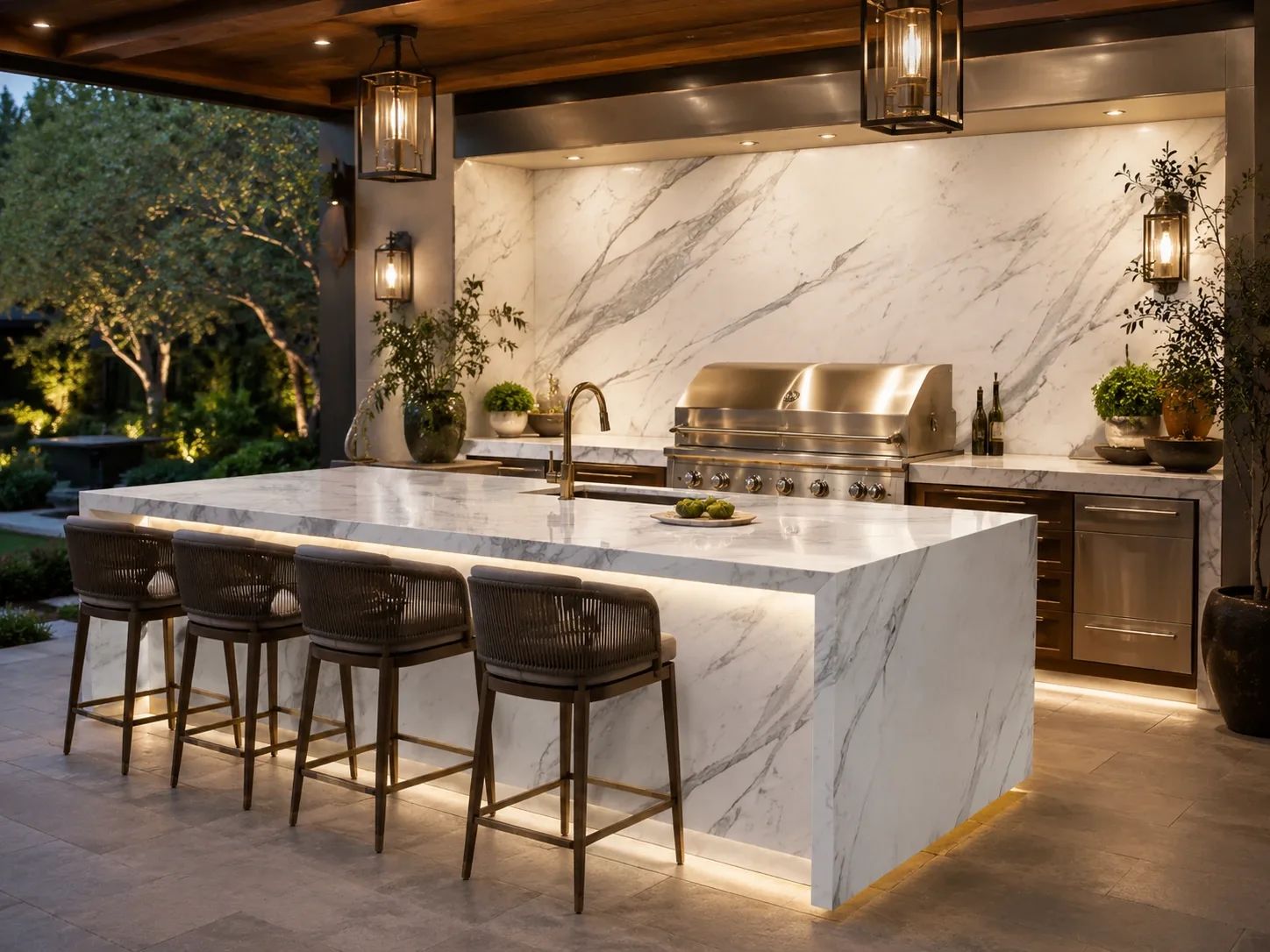 Calacatta Paonazzo Marble — Outdoor Inspiration