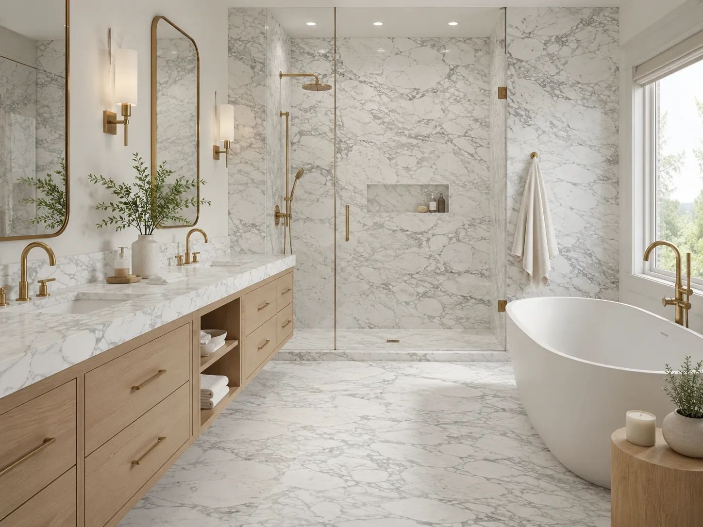Calacatta Paonazzo Marble — Bathroom Inspiration