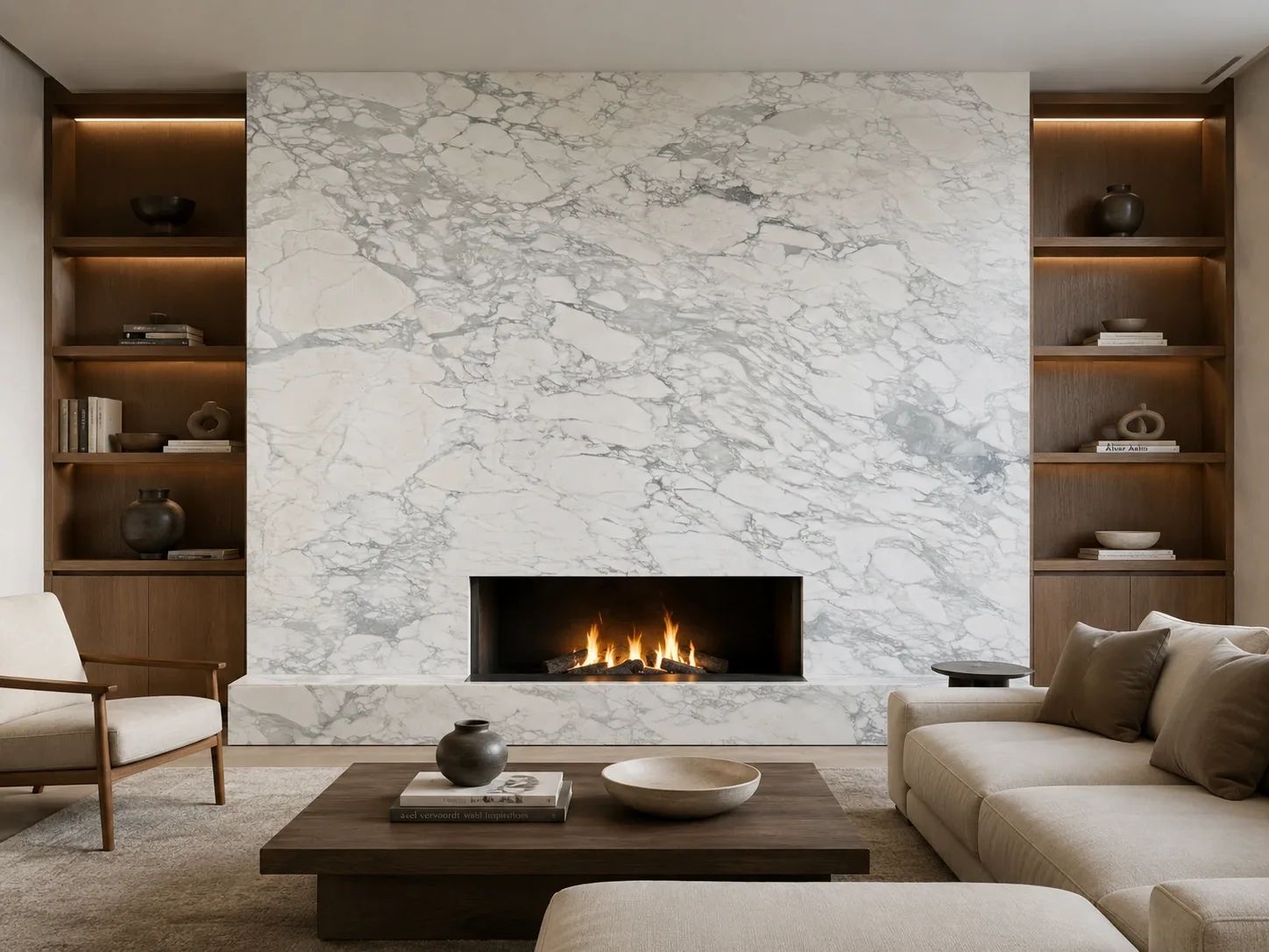 Calacatta Paonazzo Marble — Fireplace Inspiration