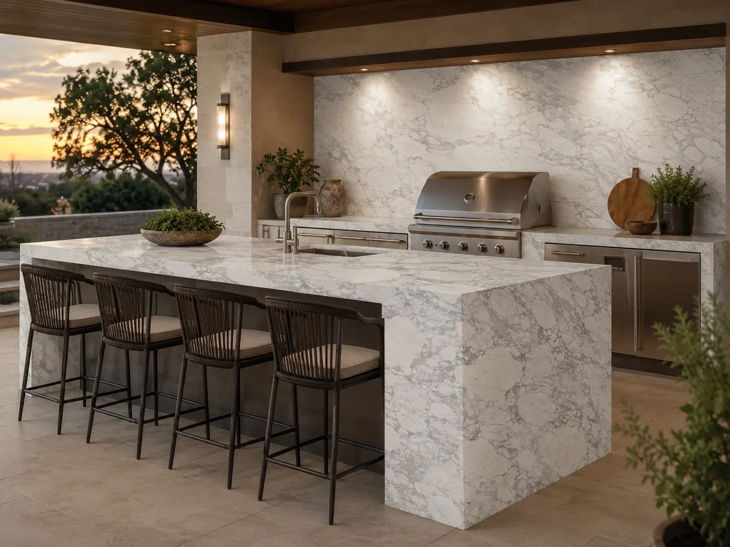 Calacatta Paonazzo Marble — Outdoor Inspiration