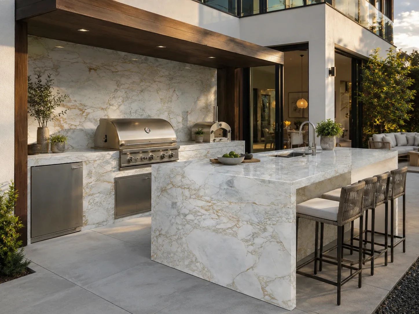 Calacatta Vagli Marble — Outdoor Inspiration
