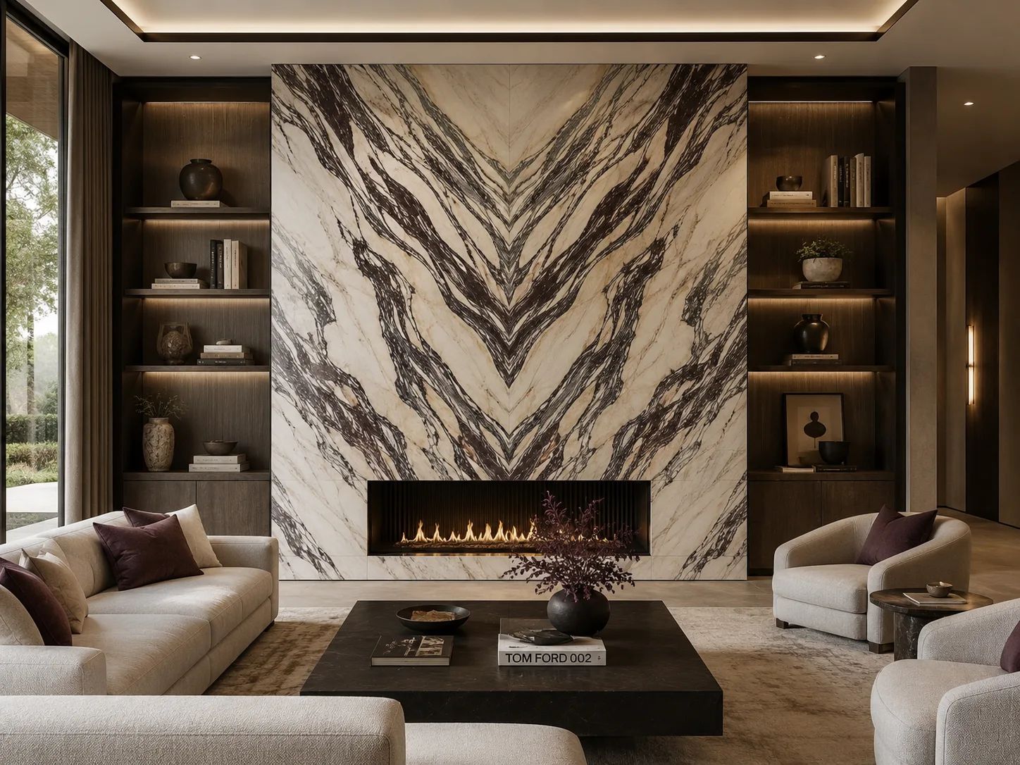 Calacatta Viola Fantastico Marble — Fireplace Inspiration