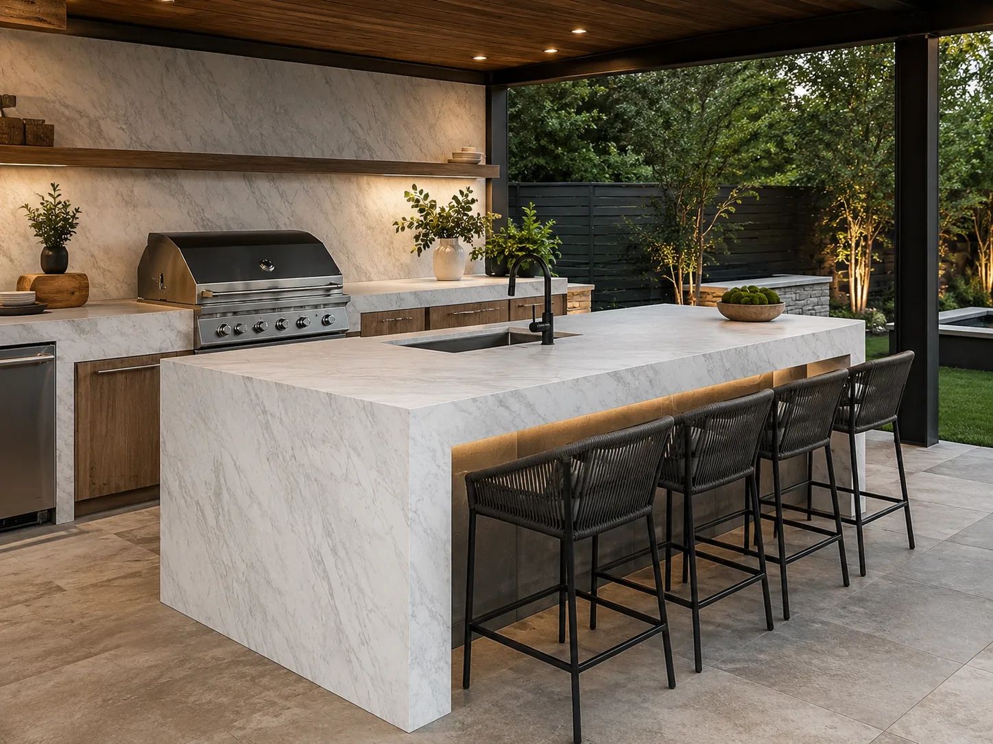 Calacatta Venus Marble — Outdoor Inspiration