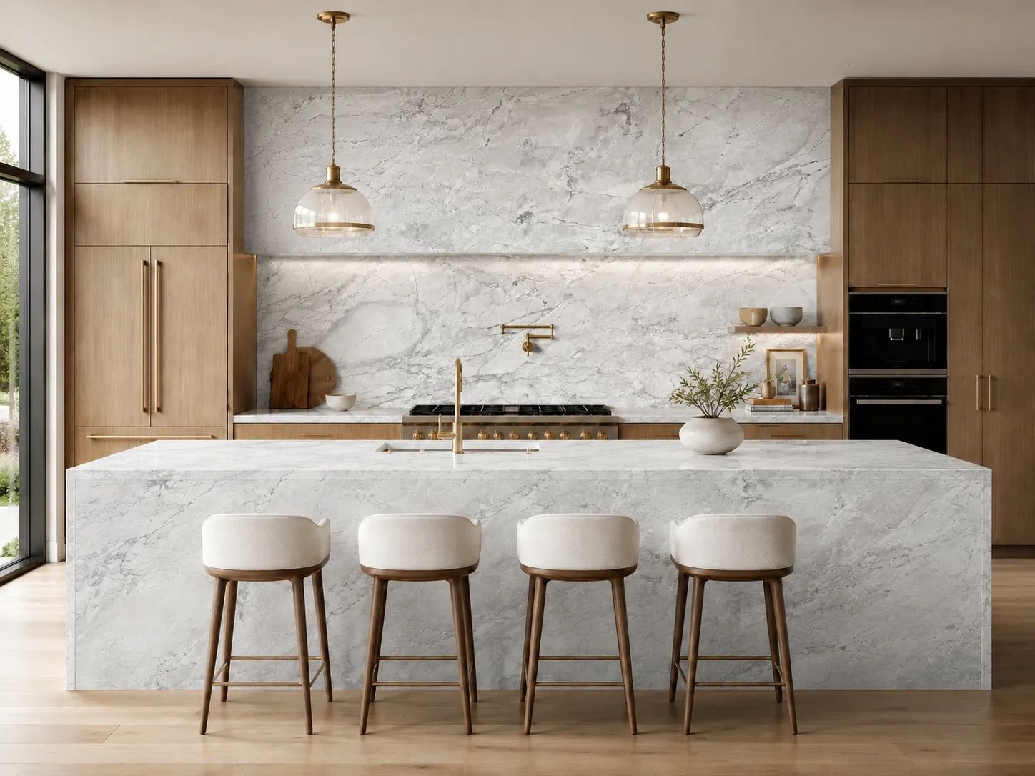Super White Dolomite — Kitchen Inspiration