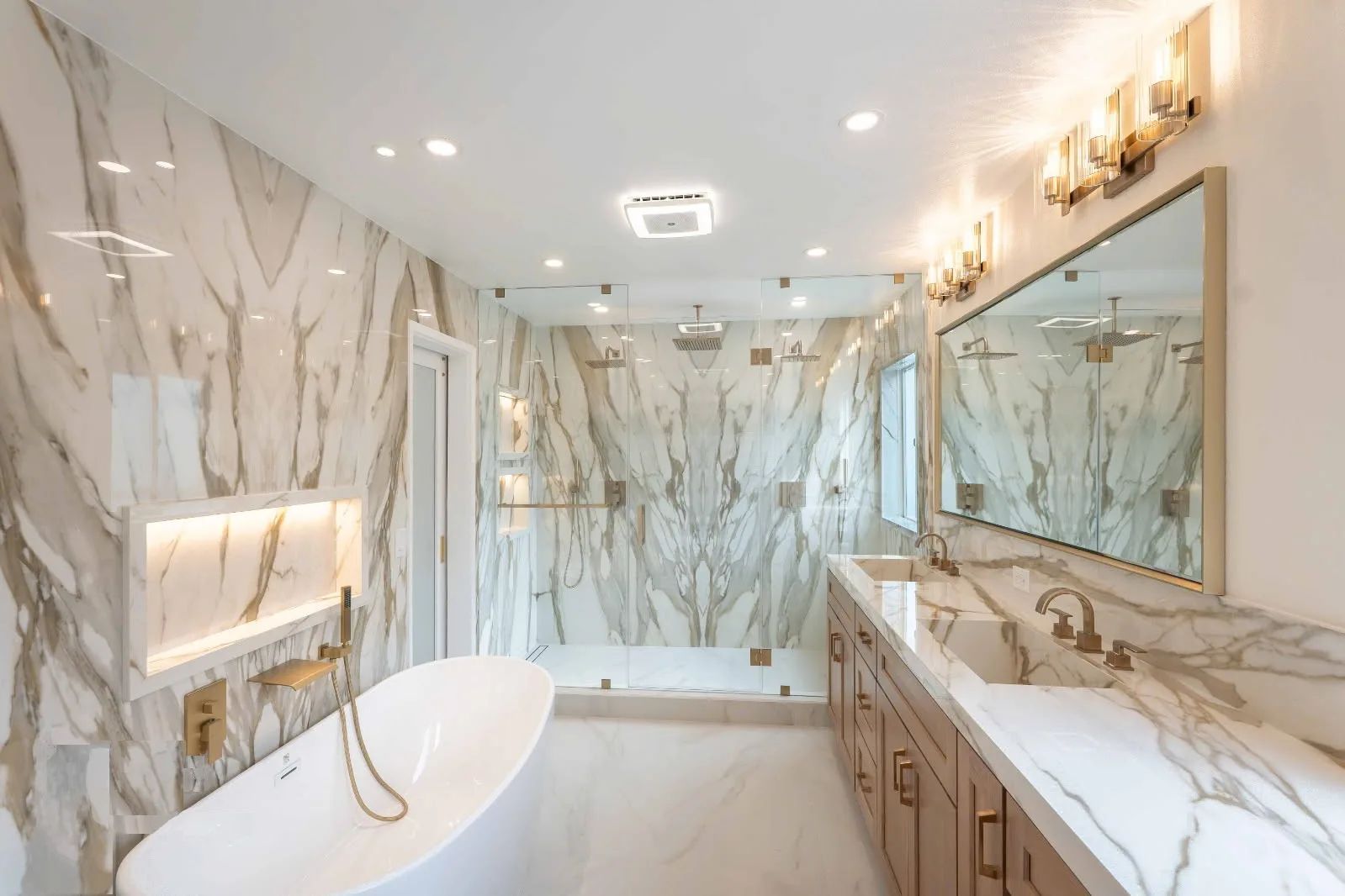 Calacatta Gold Porcelain — Bathroom Inspiration