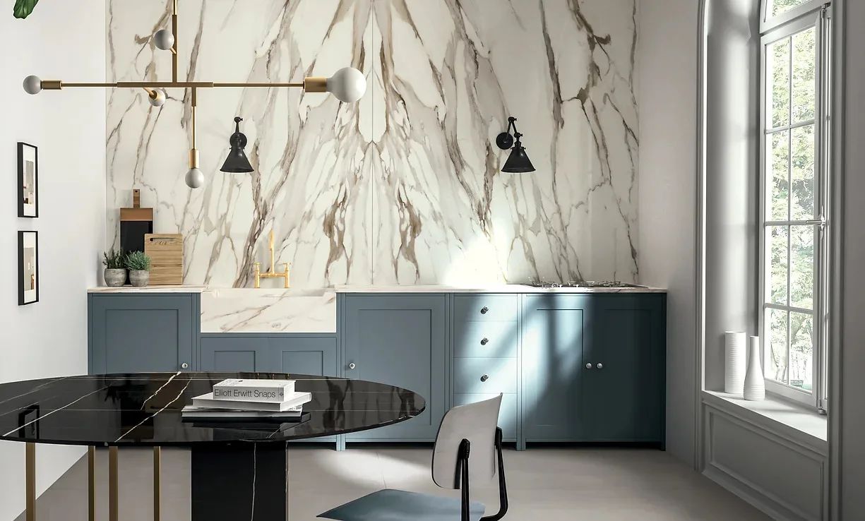 Calacatta Gold Porcelain — Kitchen Inspiration