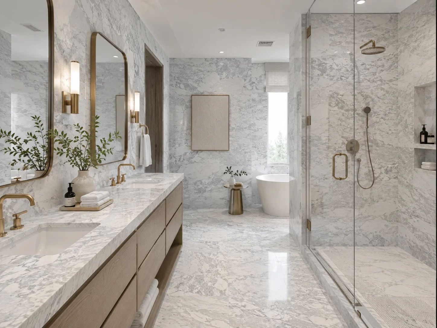 Calacatta Chiara Marble — Bathroom Inspiration