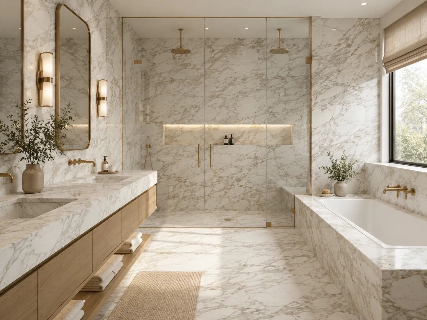 Calacatta Bluette Marble — Bathroom Inspiration