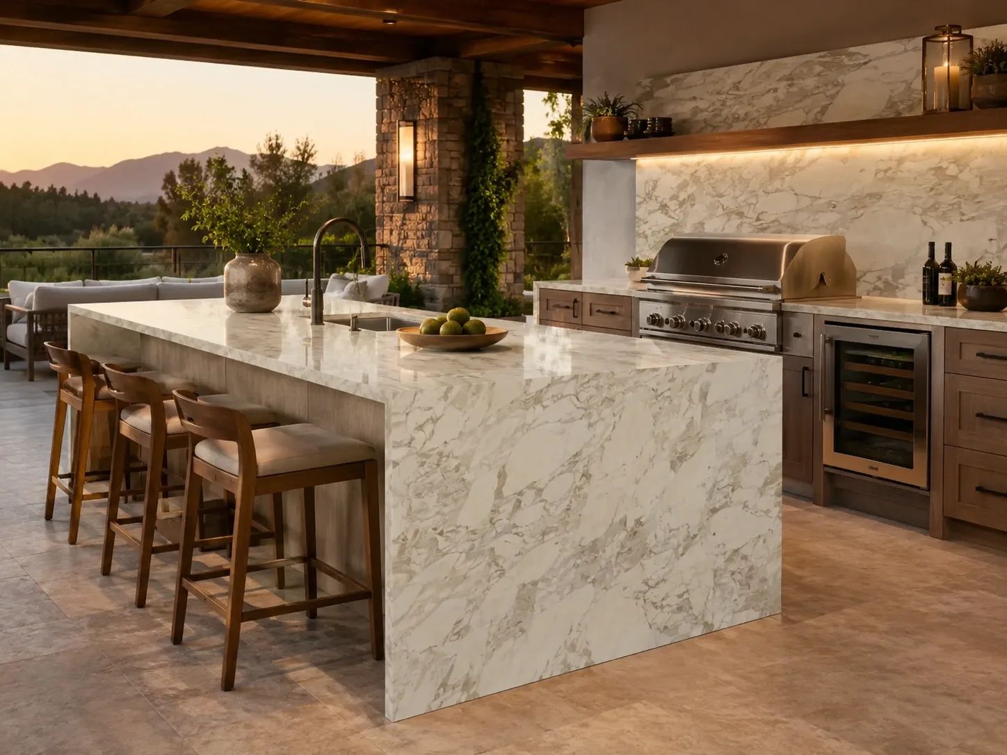 Calacatta Bluette Marble — Outdoor Inspiration
