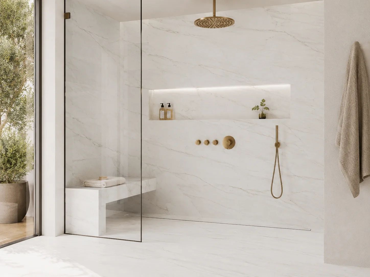 Mont Blanc Quartzite — Bathroom Inspiration