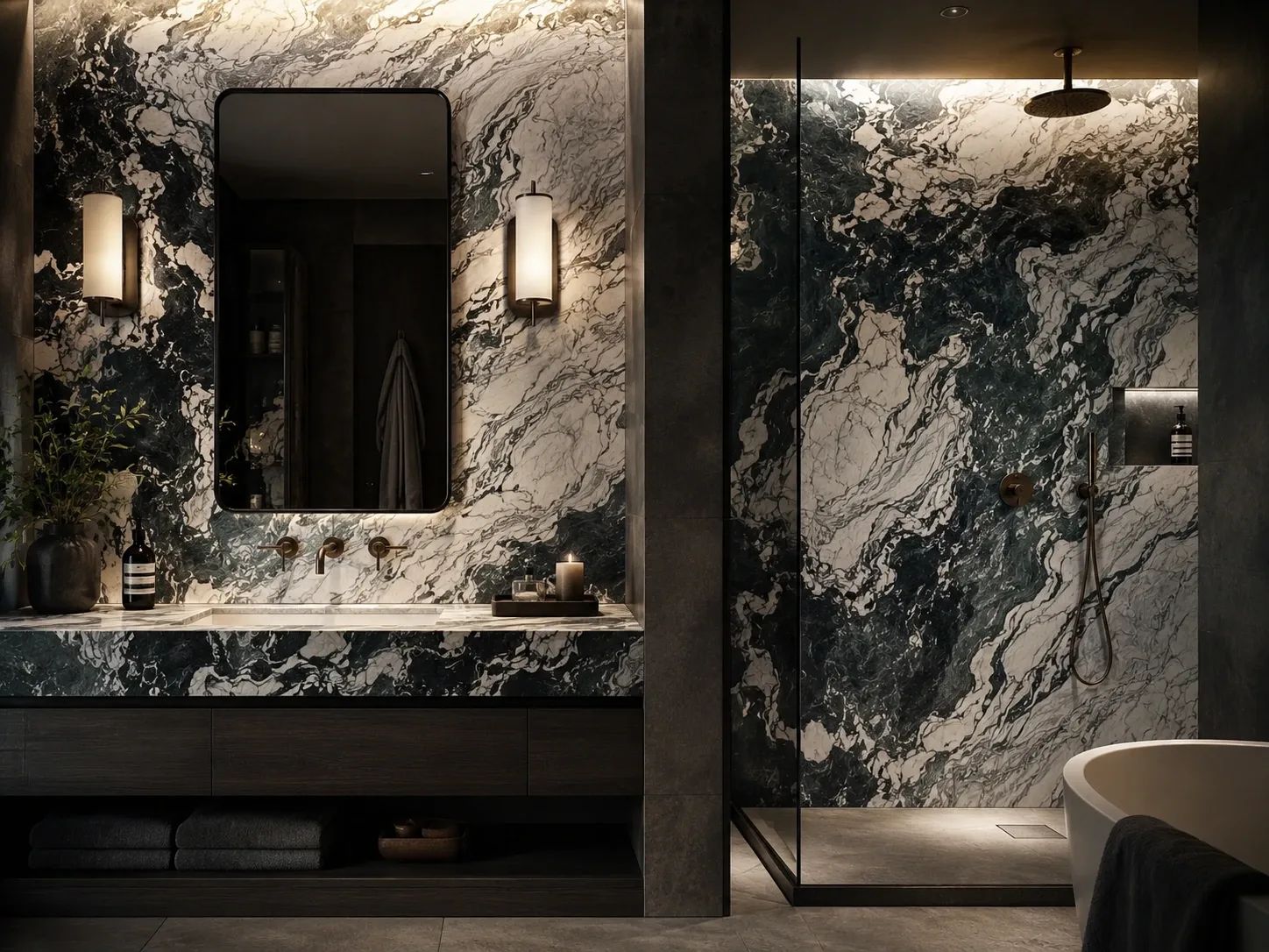 Calacatta Viola Marble — Bathroom Inspiration