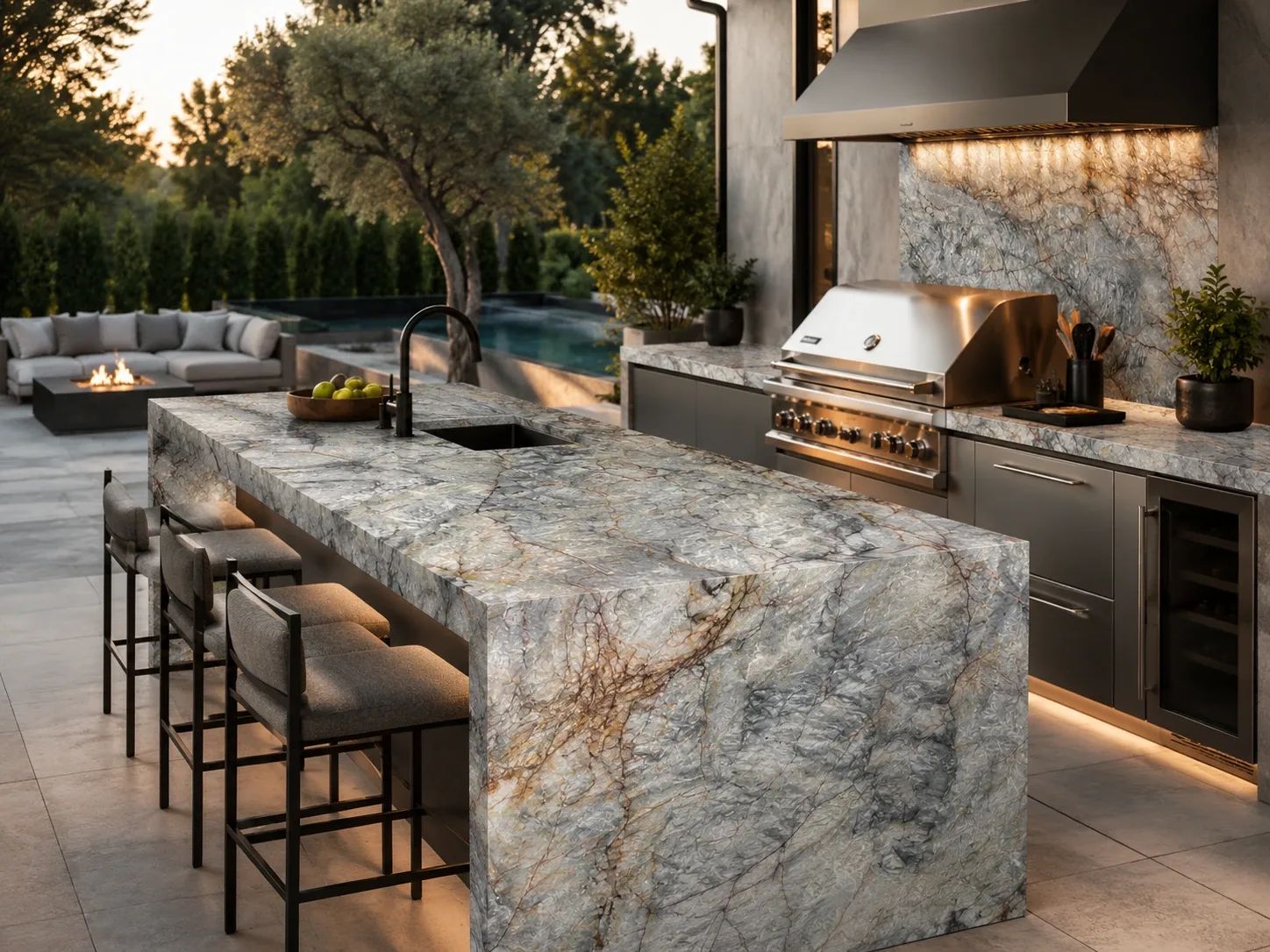 Cristallo Azur Quartzite — Outdoor Inspiration