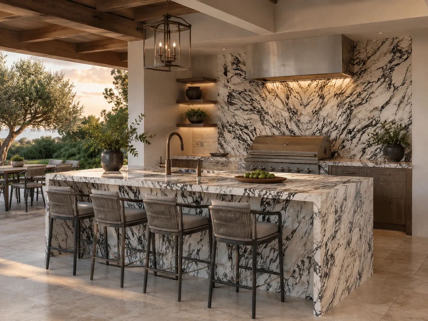 Calacatta Viola Marble — Outdoor Inspiration