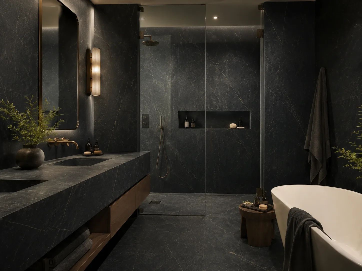 Black Soapstone — Bathroom Inspiration