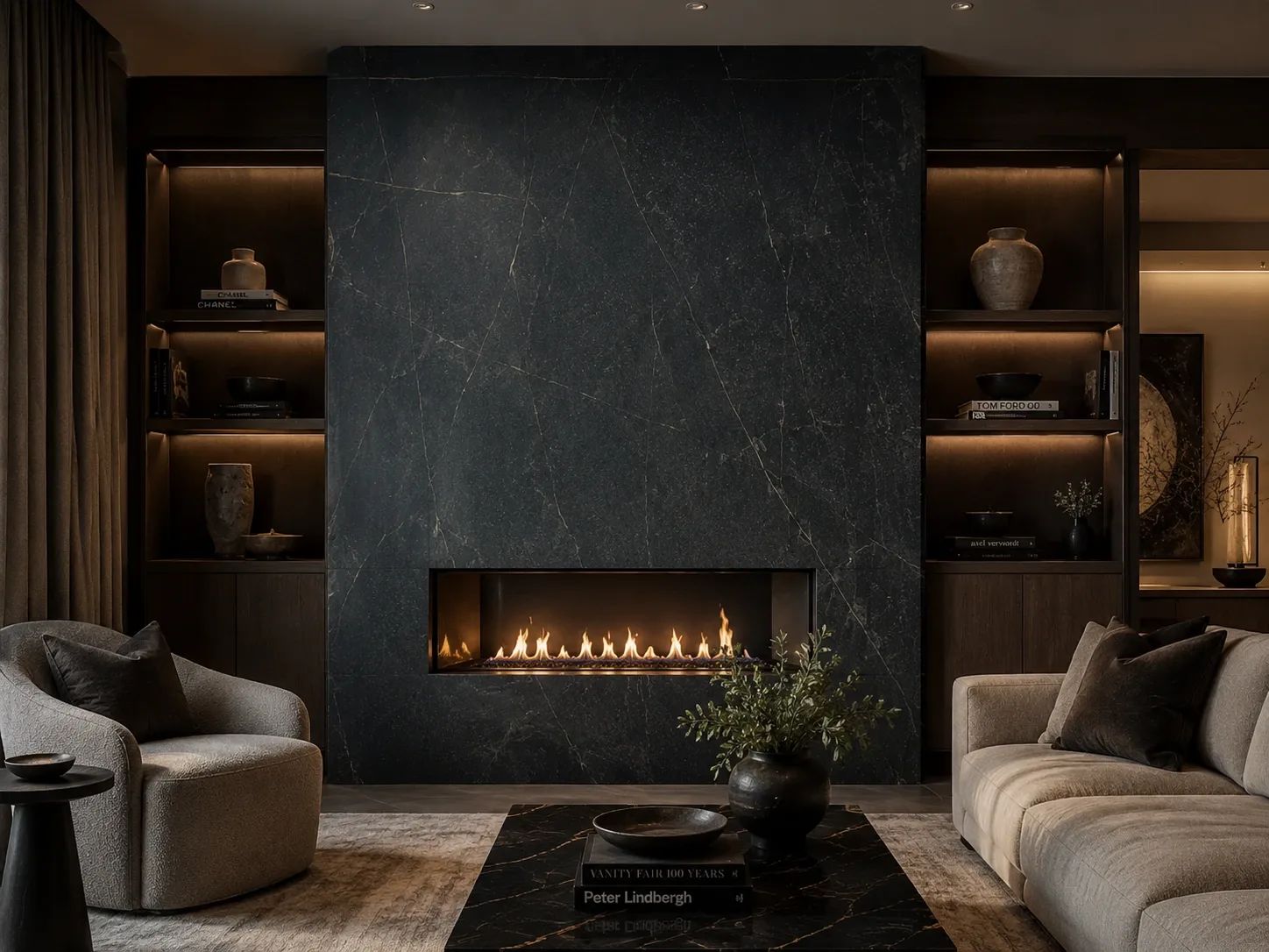 Black Soapstone — Fireplace Inspiration
