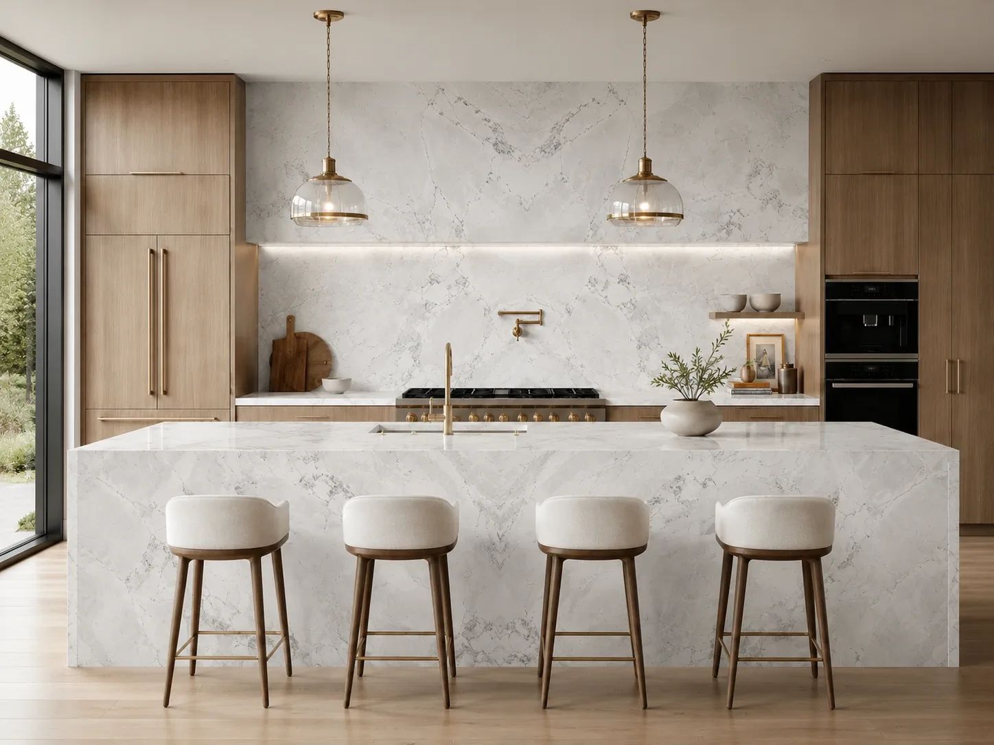 Super White Dolomite — Kitchen Inspiration