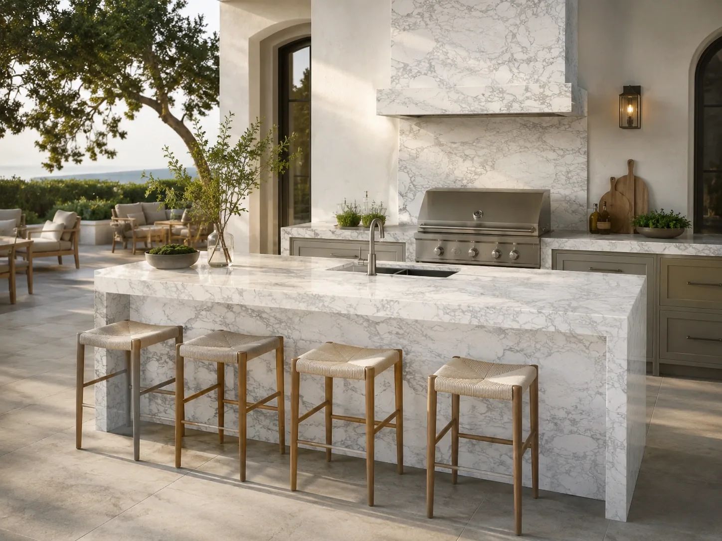 Calacatta Viola Marble — Outdoor Inspiration