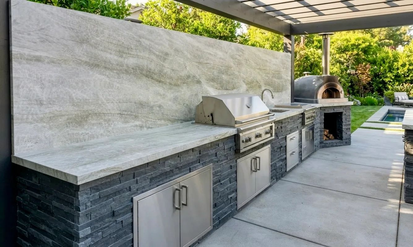 Taj Mahal Quartzite — Outdoor Inspiration